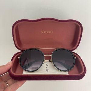 Gucci Round Aviator Sunglasses